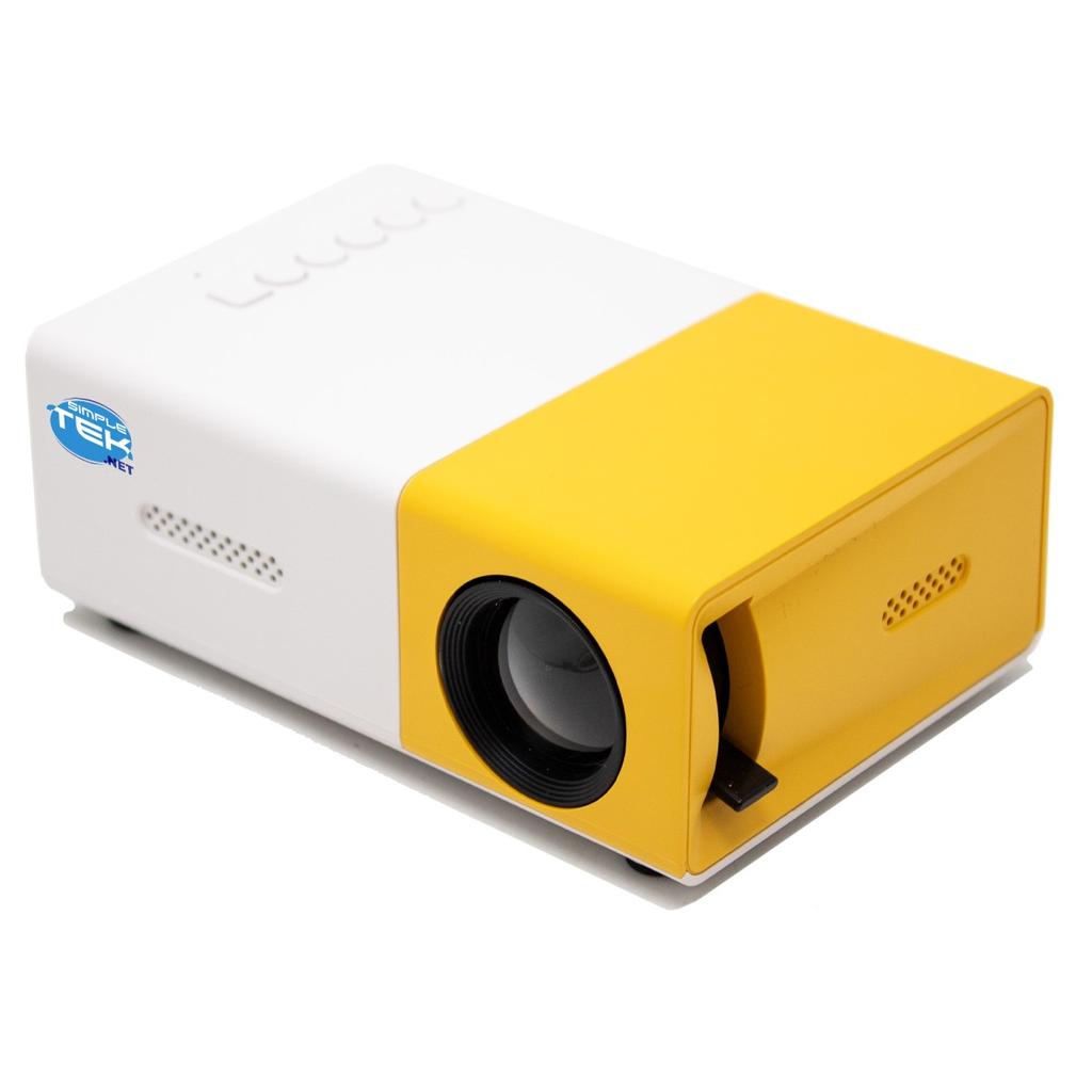 Vidéo Projecteur Simpletek Mini Projector 4:3 Yellow Hdmi Micro-Sd Blanc