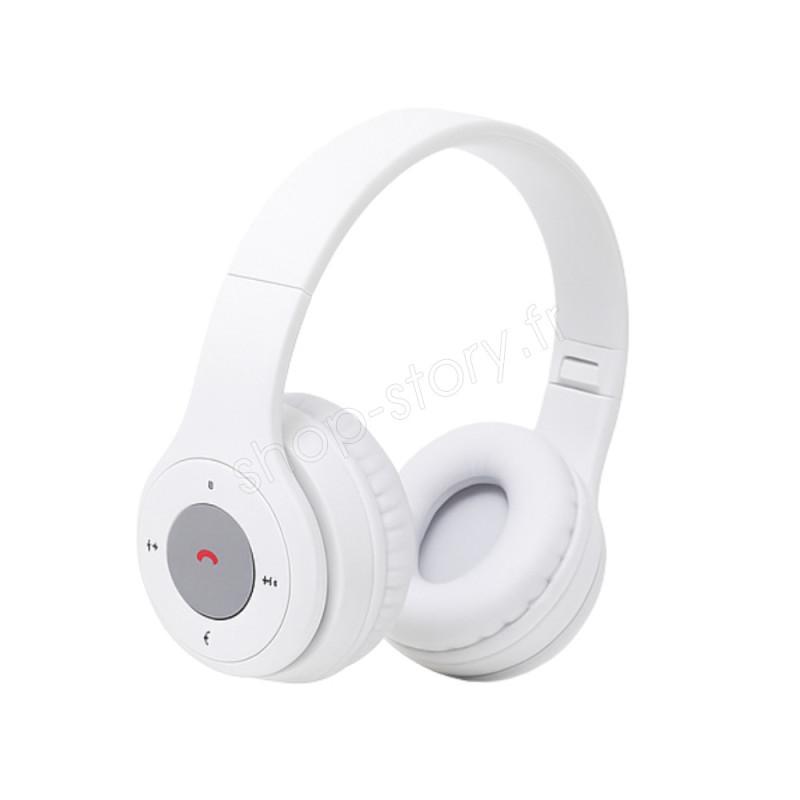 Casque Avec Micro Siroco Musivo_B_Bm - Blanc