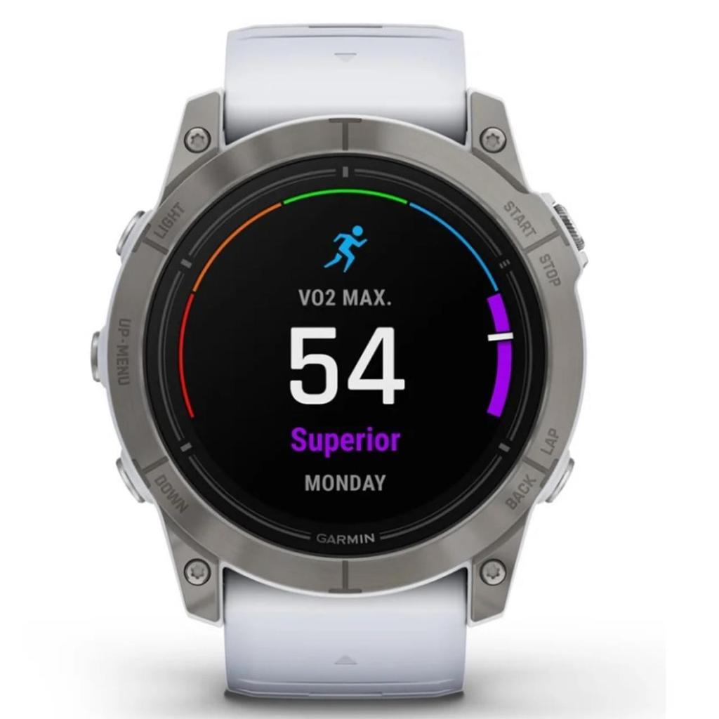 Montre Garmin Cardio GPS Epix Pro Gen 2 Sapphire - Blanc