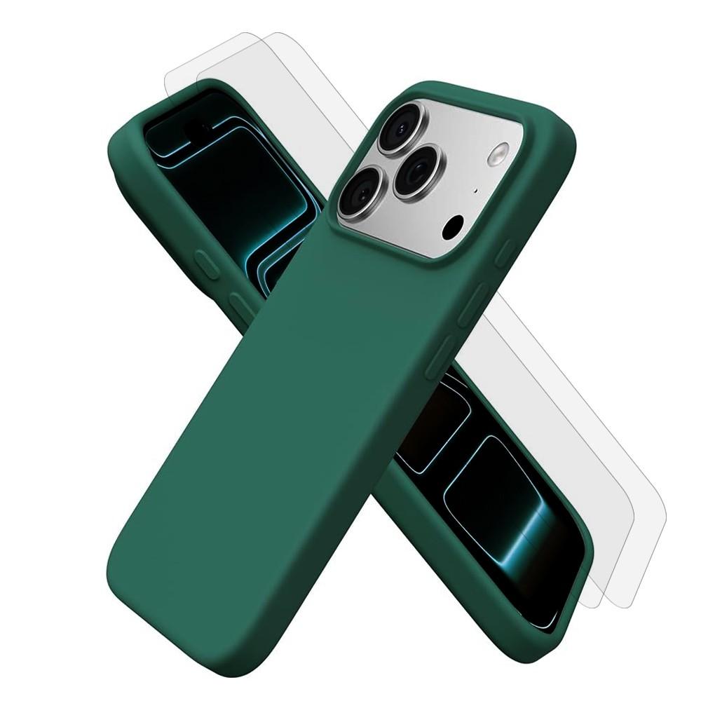 Coque iPhone 17 Pro et 2 écrans de protection - Silicone - Vert Reconditionné - N/A reconditionné disponible sur Backmarket