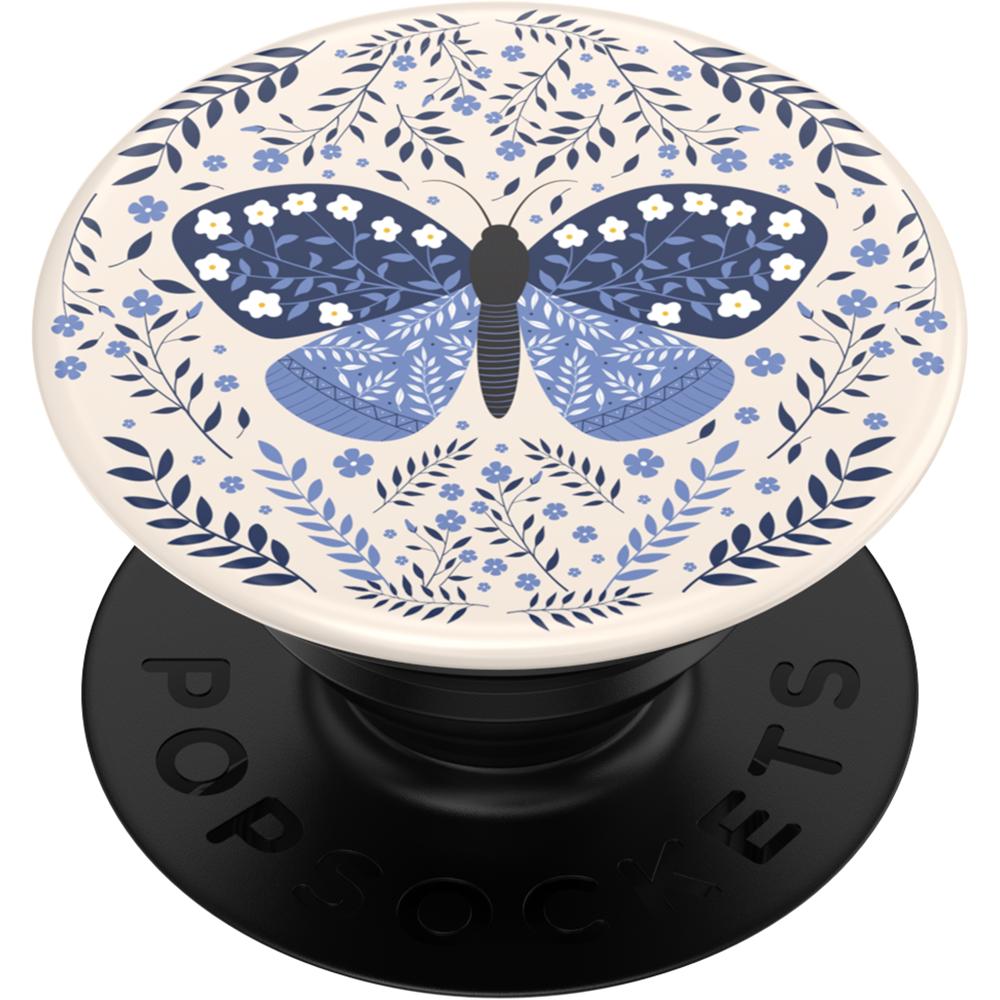Stabilisateur Support Popgrip Adhésif Stand Et Selfie Boho Butterfly Noir Popsockets