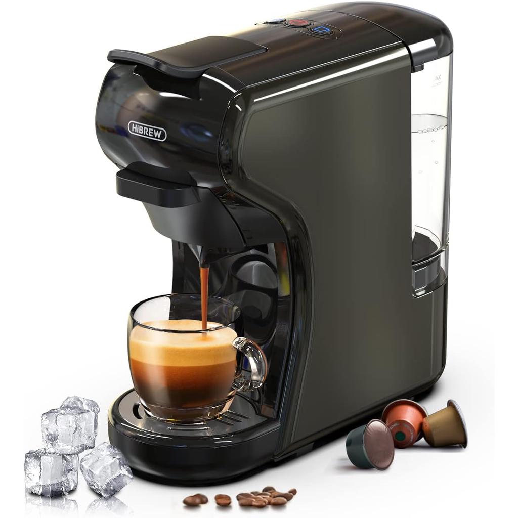 Expresso À Capsules Compatible Nespresso Hibrew H1A-Black-Eu L - Noir