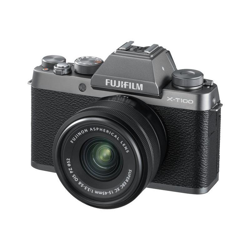 Dslr - Fujifilm X-T100 - Noir/Gris + Objectif Fujifilm Fujinon Xc 15-45Mm F/3.5-5.6 Ois Pz