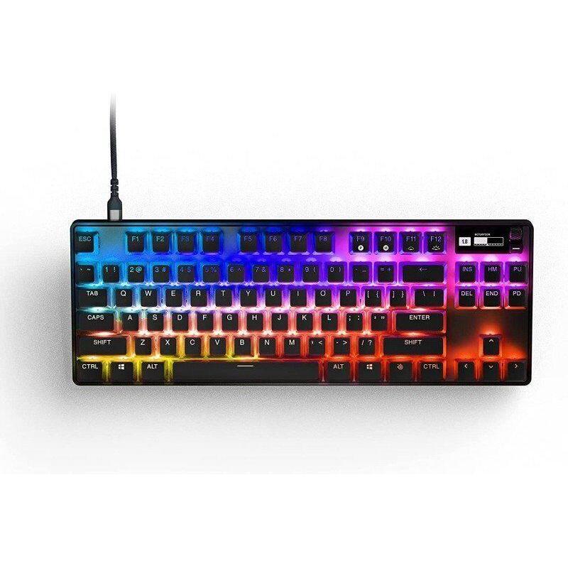 Clavier Steelseries Qwerty Anglais (Uk) Rétroéclairé Apex Pro Tkl Wireless 2023