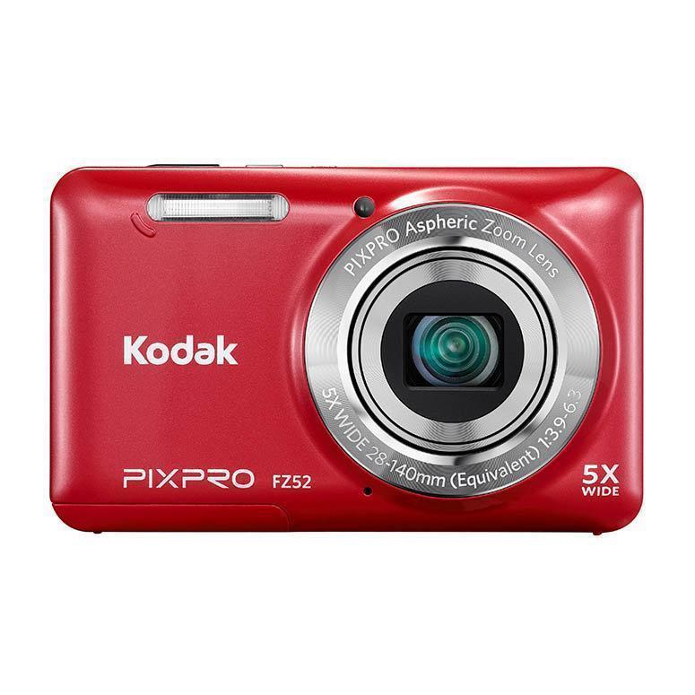 KODAK PIXPRO レッド Compact PixPro FZ52 - Red + Kodak PixPro Aspheric Zoom Lens 28