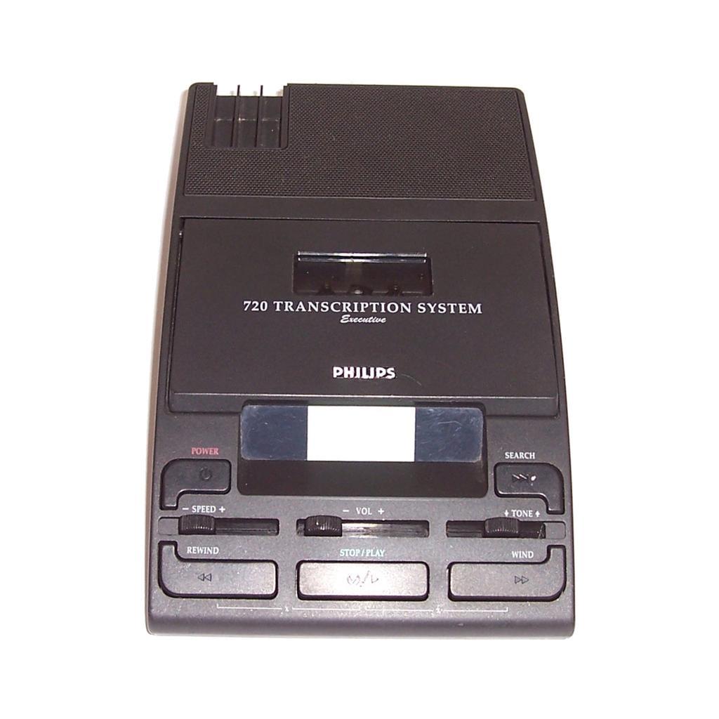 Philips LFH 720 Minicassette Transcriber AC Foot Pedal Headset For Sale Online E - Foto 8
