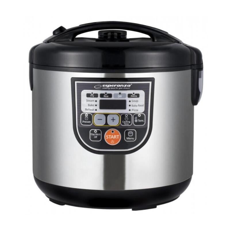 Robot Cuiseur Esperanza Ekg011 5,0000L -Noir/Gris
