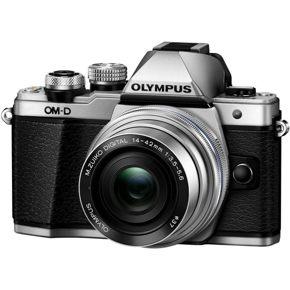 Olympus Hybride camera OM-D E-M10 Mark III - Grijs/Zwart +  M.Zuiko Digital 14-42 mm f/3.5-5.6 EZ f/3.5-5.6