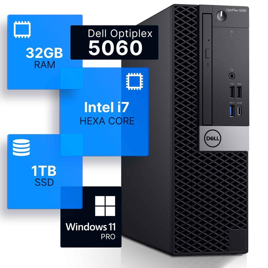 Dell OptiPlex 5060 Core i7 3.2 GHz - SSD 1 TB RAM 32GB | Back Market