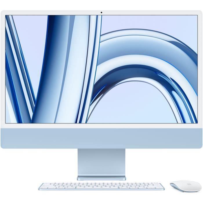 Apple iMac 24" 5K (Fin 2023) M3 4Ghz - SSD 256 Go - 8Go Qwerty - Portugais