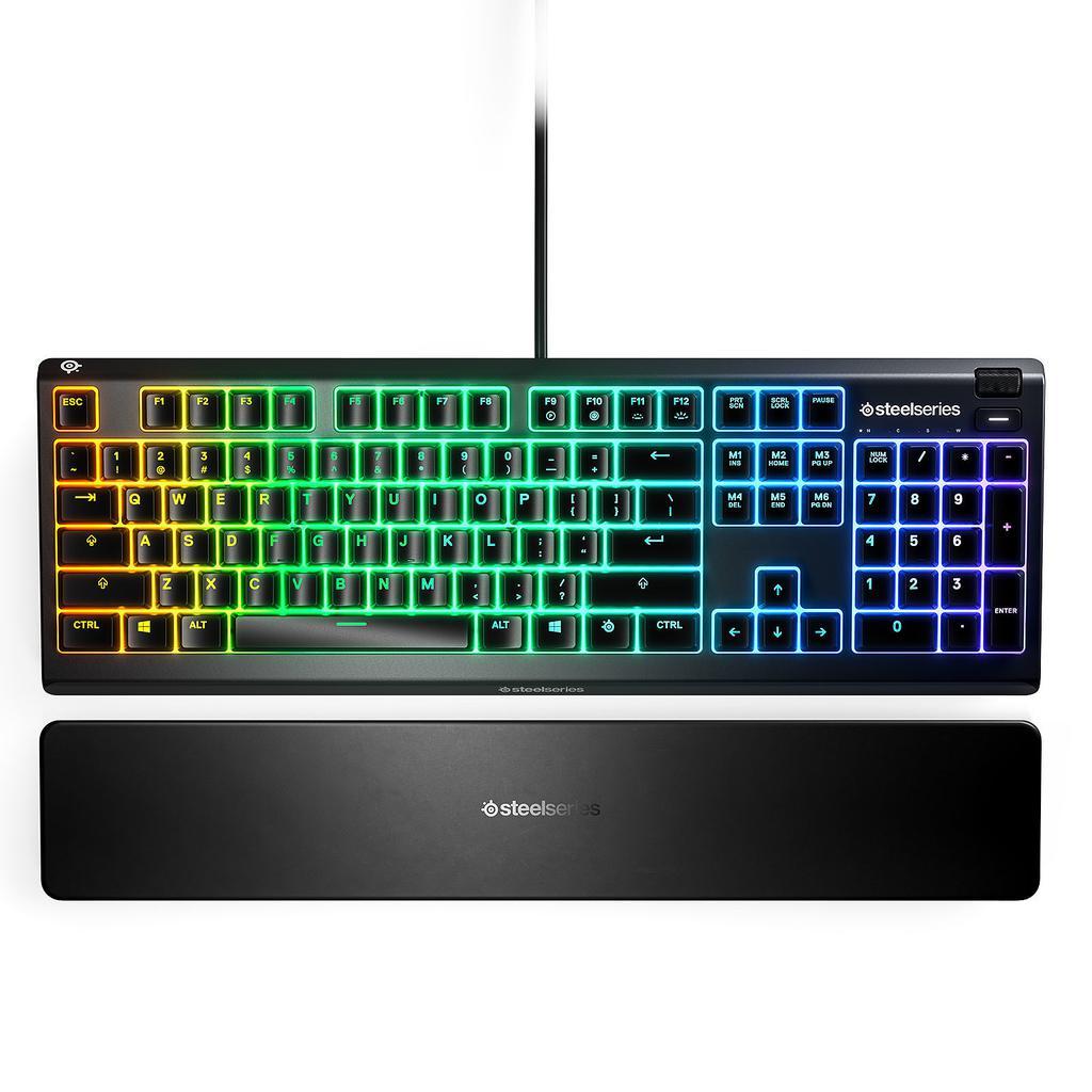 Clavier Steelseries Qwerty Anglais (Us) Rétroéclairé Apex 3