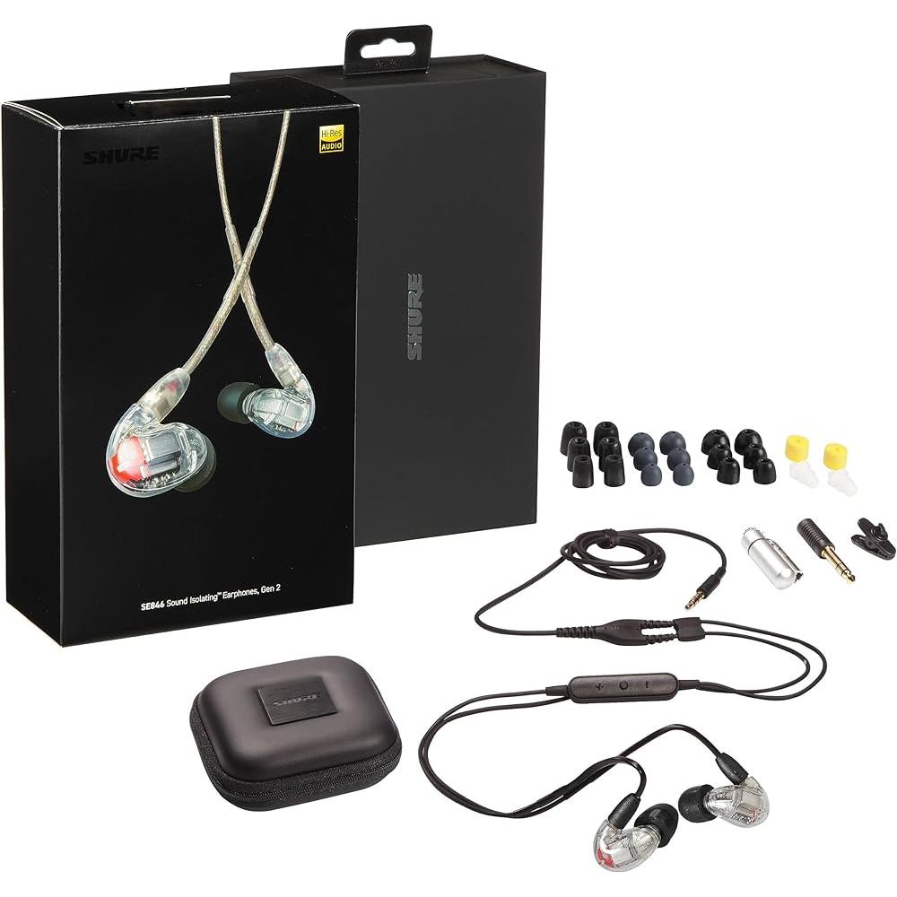 Shure SE846 Earbud Noise Cancelling Hörlurar - Genomskinlig