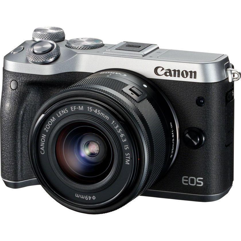 Canon Eos M6 - Noir/Gris + Objectif Canon Ef-M 18-150Mm F/3.5-6.3 Is Stm