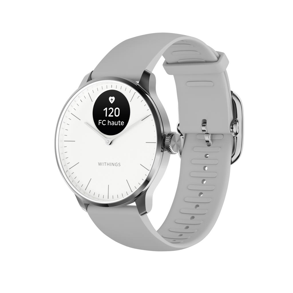Montre Withings Cardio GPS Scanwatch Light - Blanc