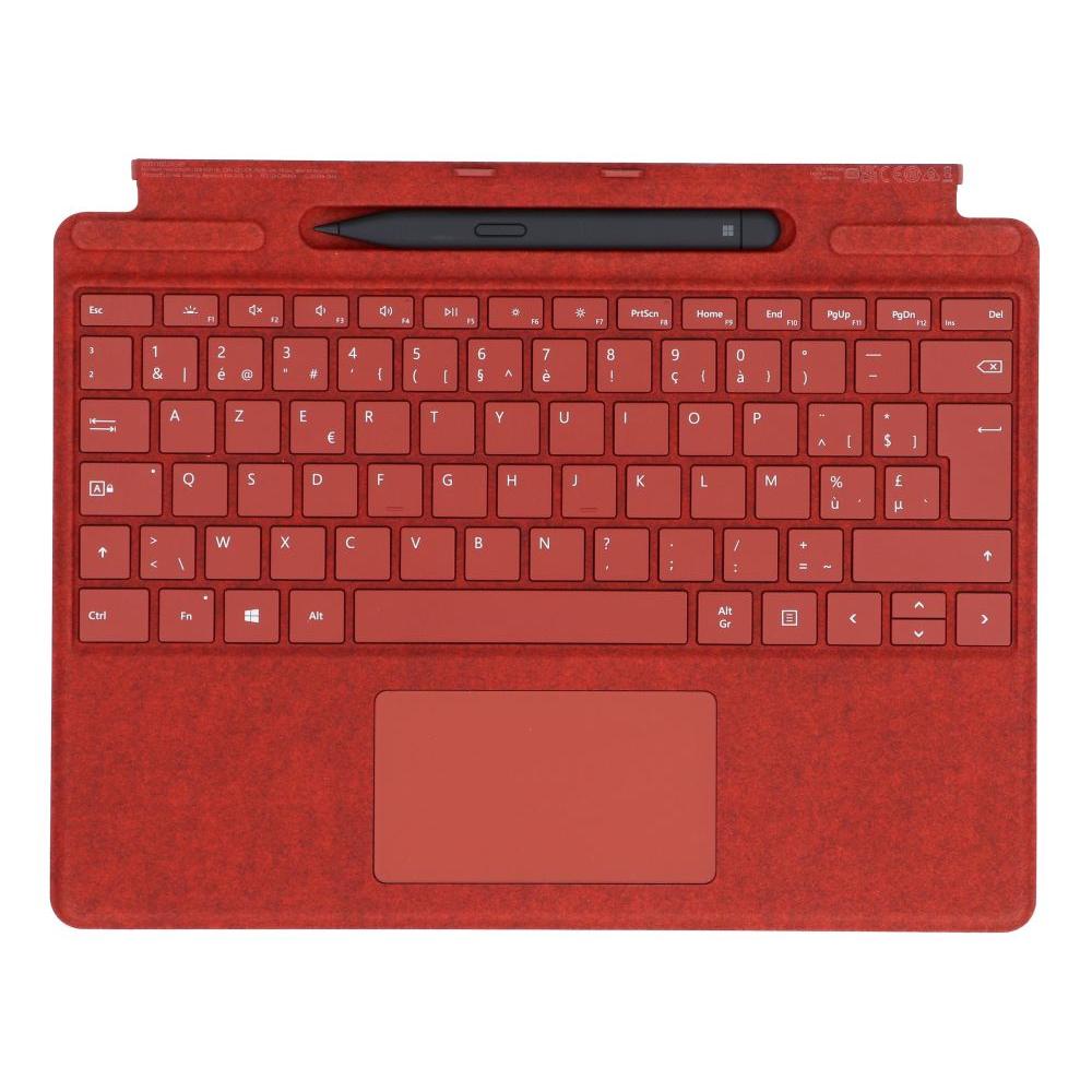 Clavier Microsoft AZERTY Belge Sans-fil rétroéclairé Surface Pro X / 8 / 9 Signature Keyboard + Slim Pen Reconditionné - Microsoft reconditionné disponible sur Backmarket