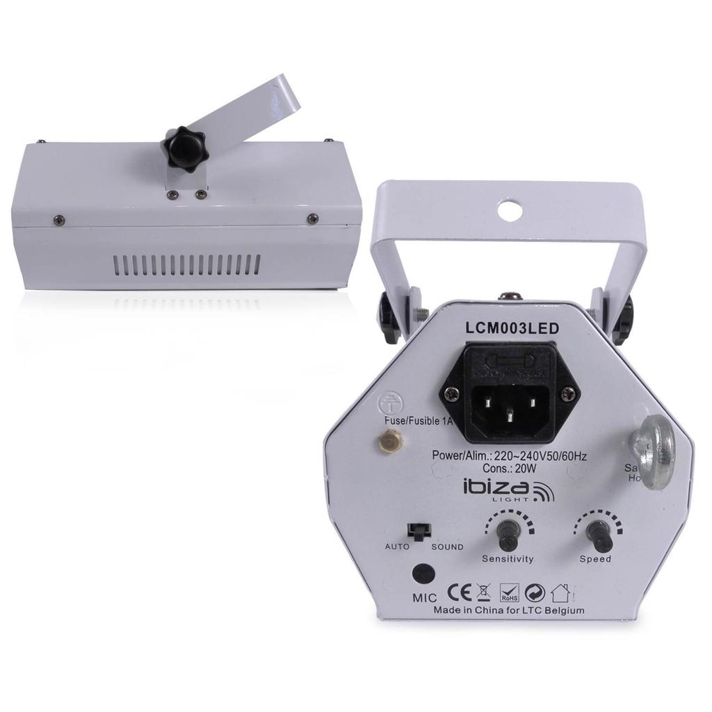 Accessoires Audio Lytor Pack Jeux De Lumière 3 Ovni Ufo 48 Leds + 1 Derby Rgb + 1 Gobo Flower