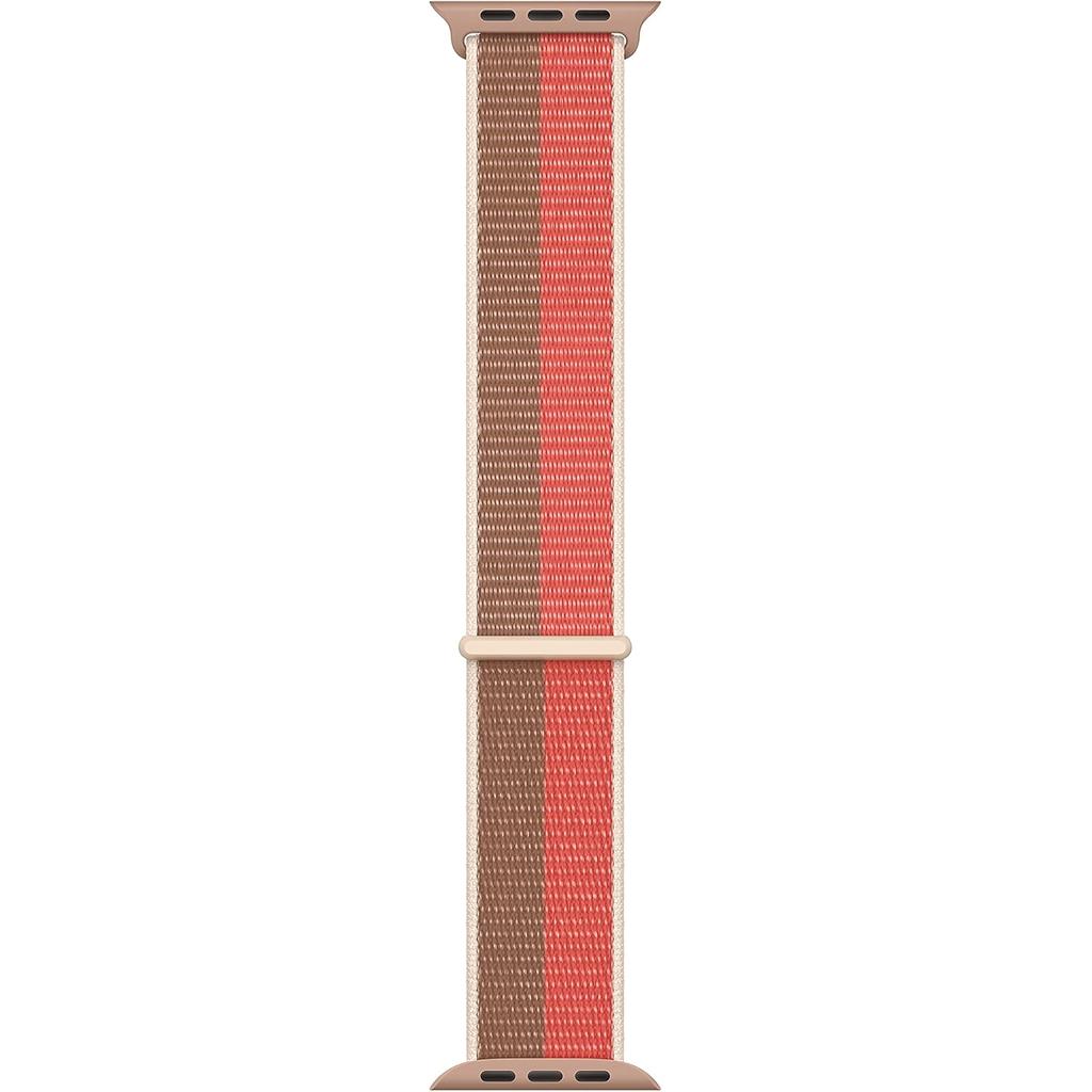Apple Watch Sport Loop 45mm - Pink Pomelo/Tan