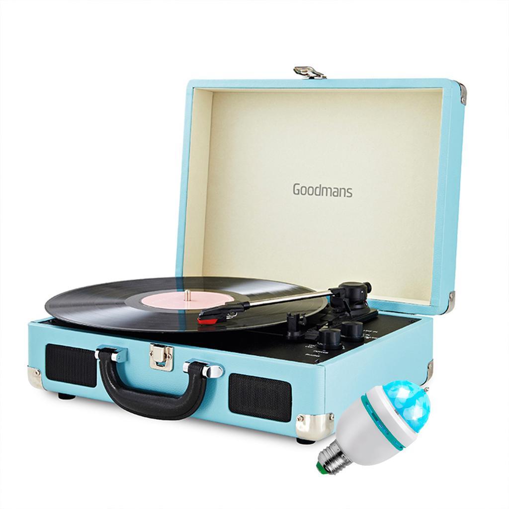 Platine Vinyle Goodmans Retro Bluetooth BLEU - 33/45/78 Reconditionné - Goodmans reconditionné disponible sur Backmarket