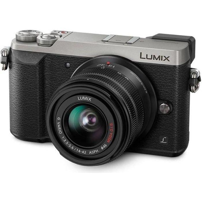 Hybride - Panasonic Lumix Dmc-Gx80 - Noir/Gris + Objectif Panasonic Lumix G Vario Asph Mega O.I.S. 14-42Mm F/3.5-5.6