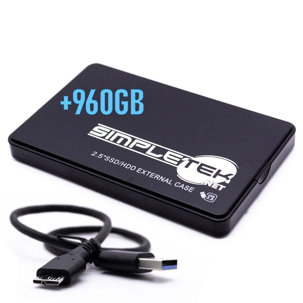 Disque Dur Externe Simpletek Caddy - SSD 960 Go Usb-A