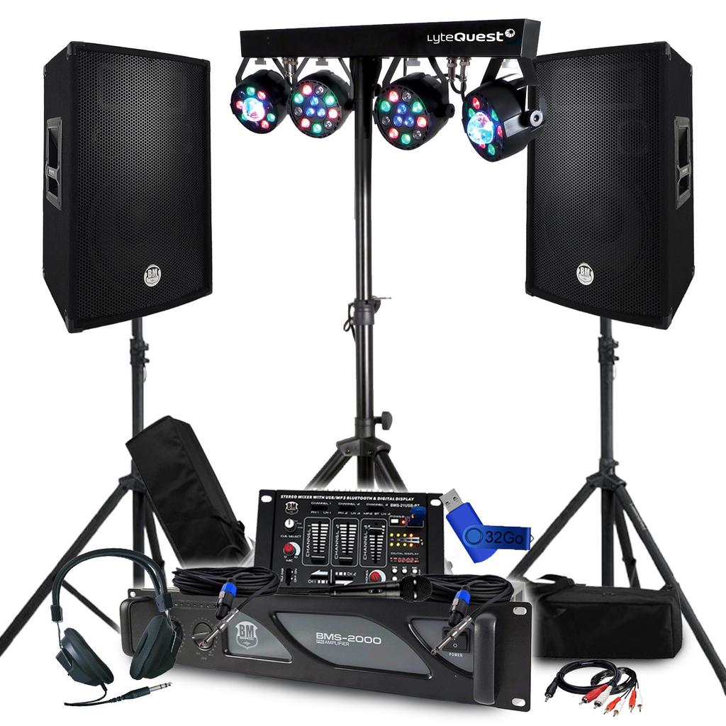 Enceinte Bm Sonic Ampli 2000W
