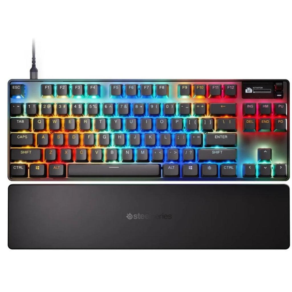 Clavier Steelseries Qwerty Anglais (Us) Rétroéclairé Apex Pro Gen 3 Tkl Black
