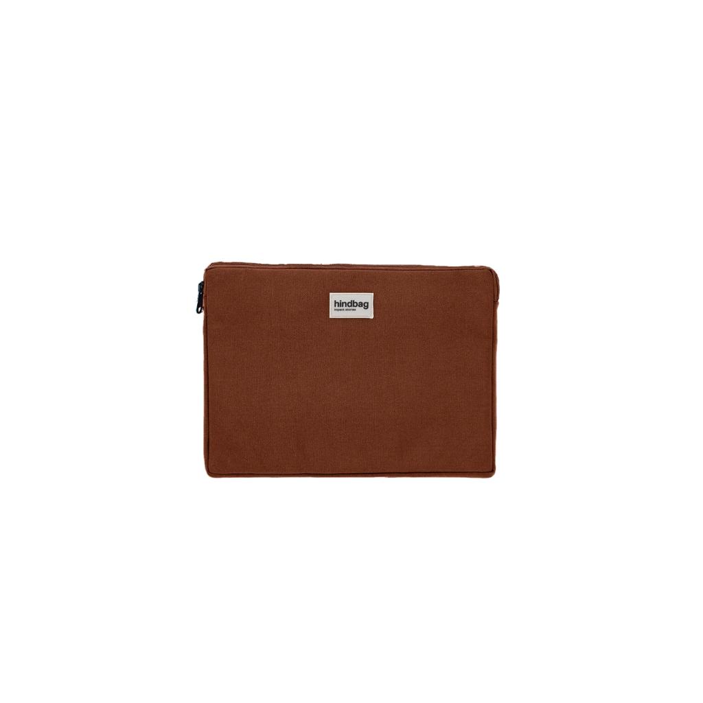 Housse Ordinateurs Portables 15" - Coton - Marron