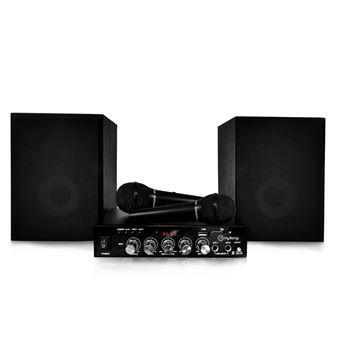 Enceinte My Deejay Pack Karaoke My Song Enceintes Hifi + 1 Ampli 2X50W + 2 Micros Usb/Bt