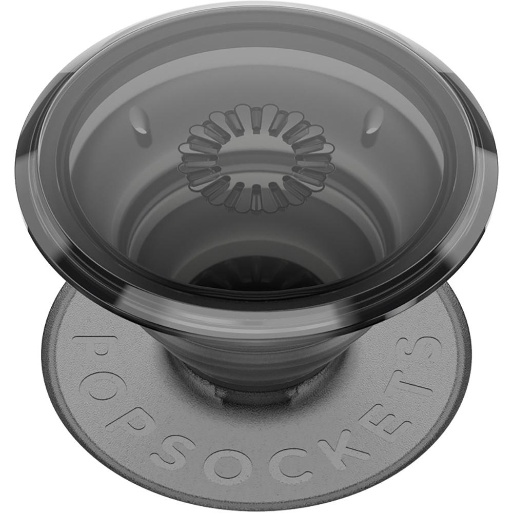 Stabilisateur Support Popgrip Translucide Adhésif Stand Et Selfie Black Smoke Popsockets