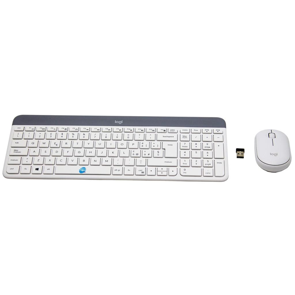 Clavier Logitech Qwerty Italien Sans-Fil Mk470