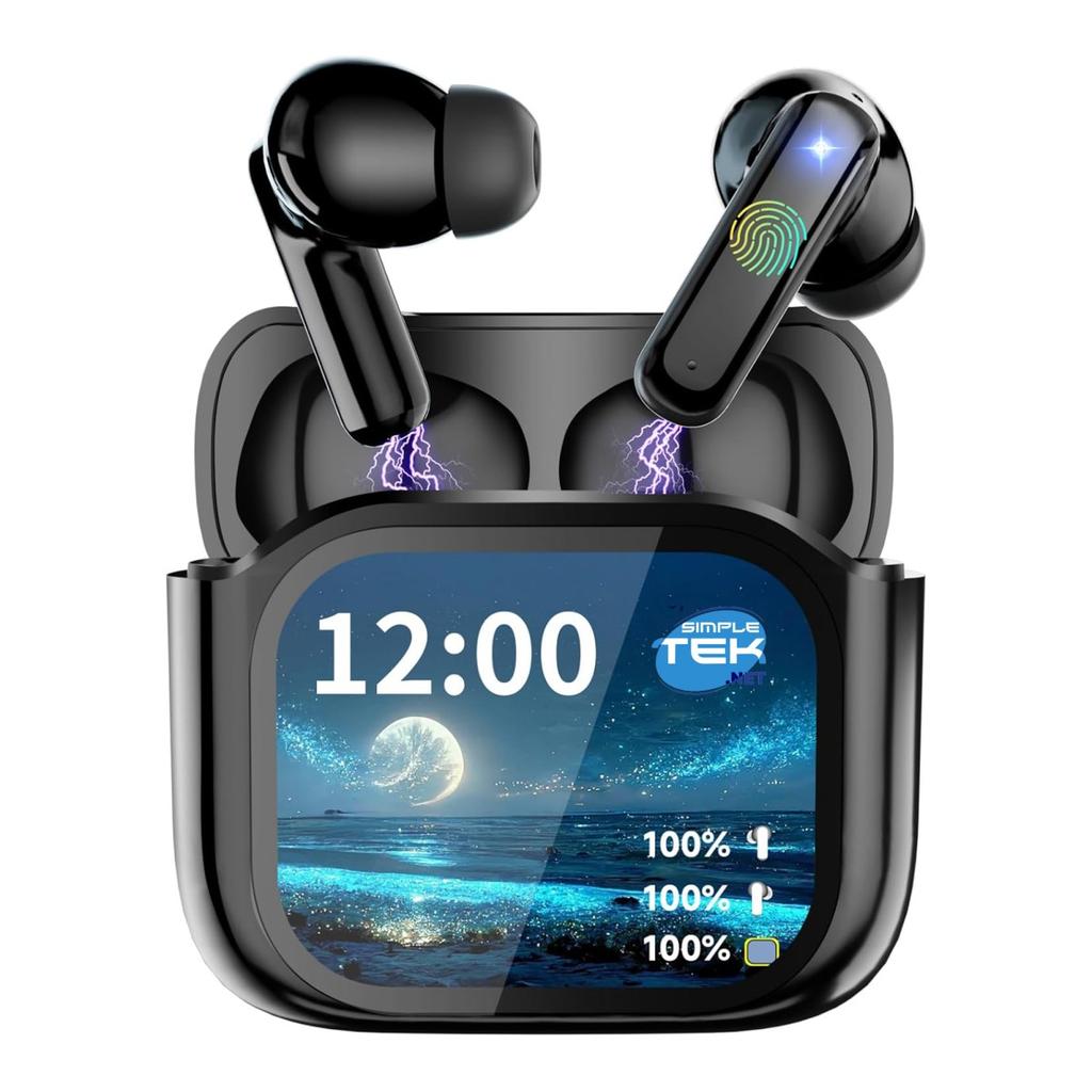 Casque Plantronics By-16 Bluetooth Headphones With LCD Touch Screen Case - Noir
