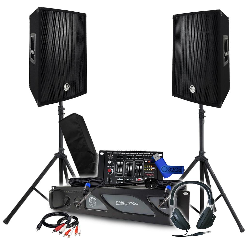 Enceintes sono Bm Sonic Amplificateur 2000W Reconditionné - N/A reconditionné disponible sur Backmarket