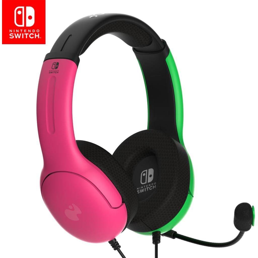 Casque Avec Micro Pdp Lvl40 - Vert/Rose
