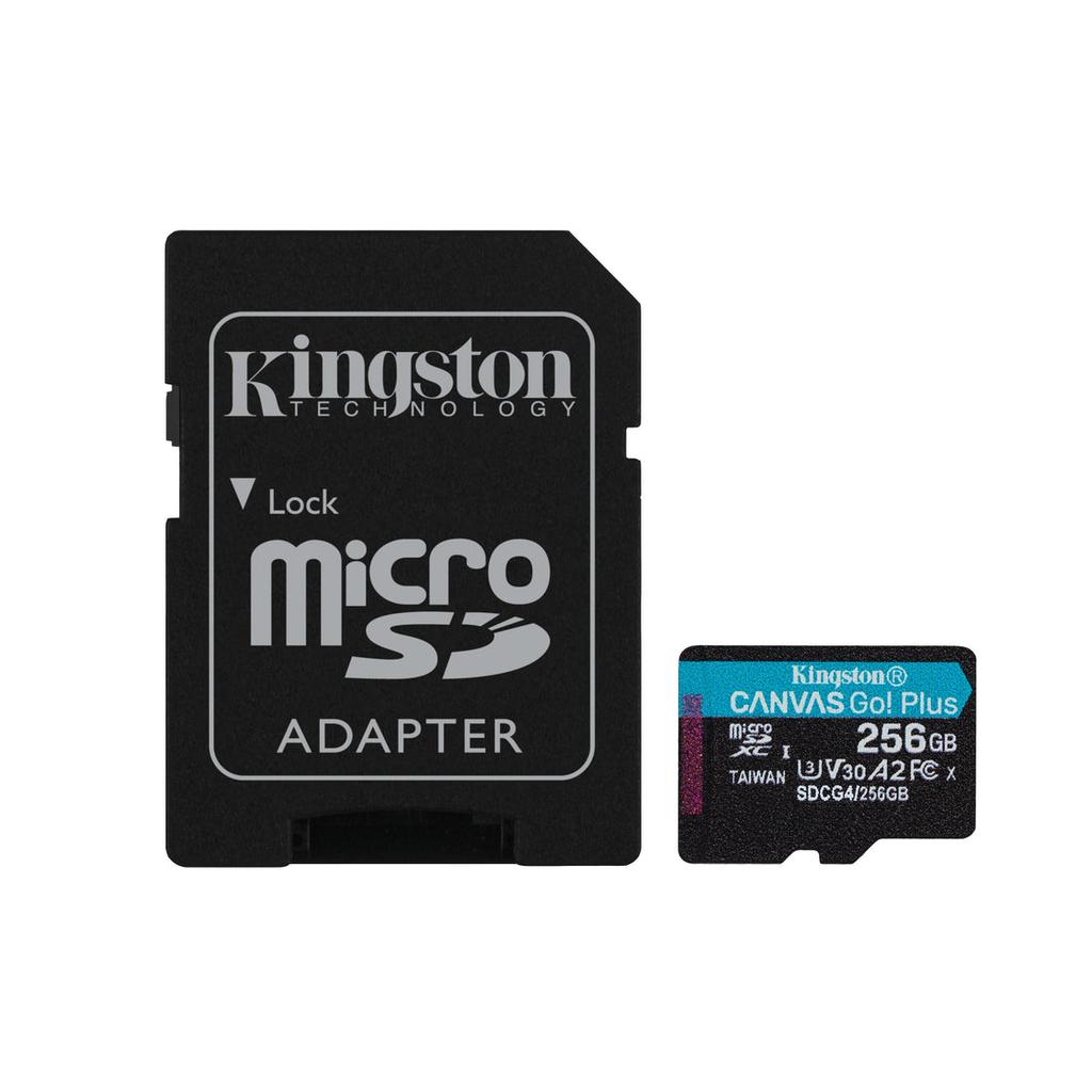 Clé Usb Kingston Microsdxc 256Gb A2 U3 V30 + Adaptador