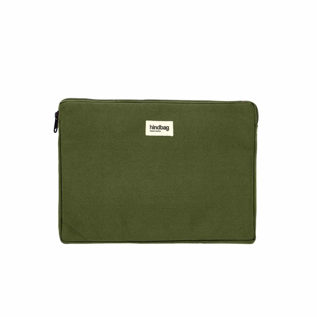 Housse Ordinateurs Portables 13" - Coton - Vert