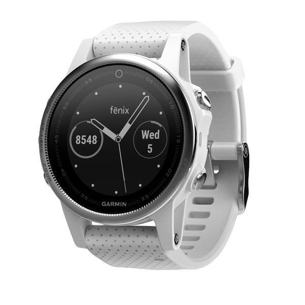 Montre Garmin Cardio GPS Fenix 5S - Blanc