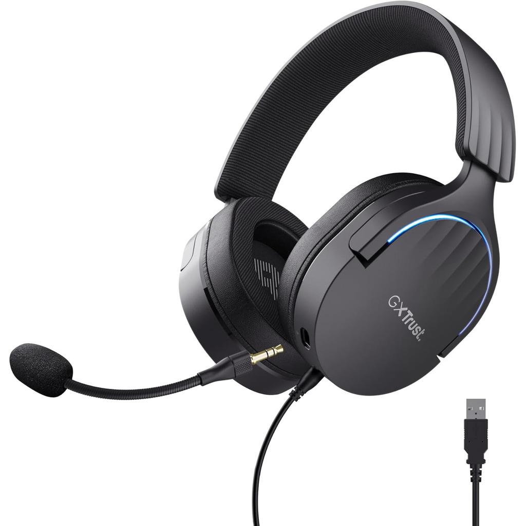 Casque Gaming Filaire Avec Micro Trust Gxt 490 Fayzo - Noir