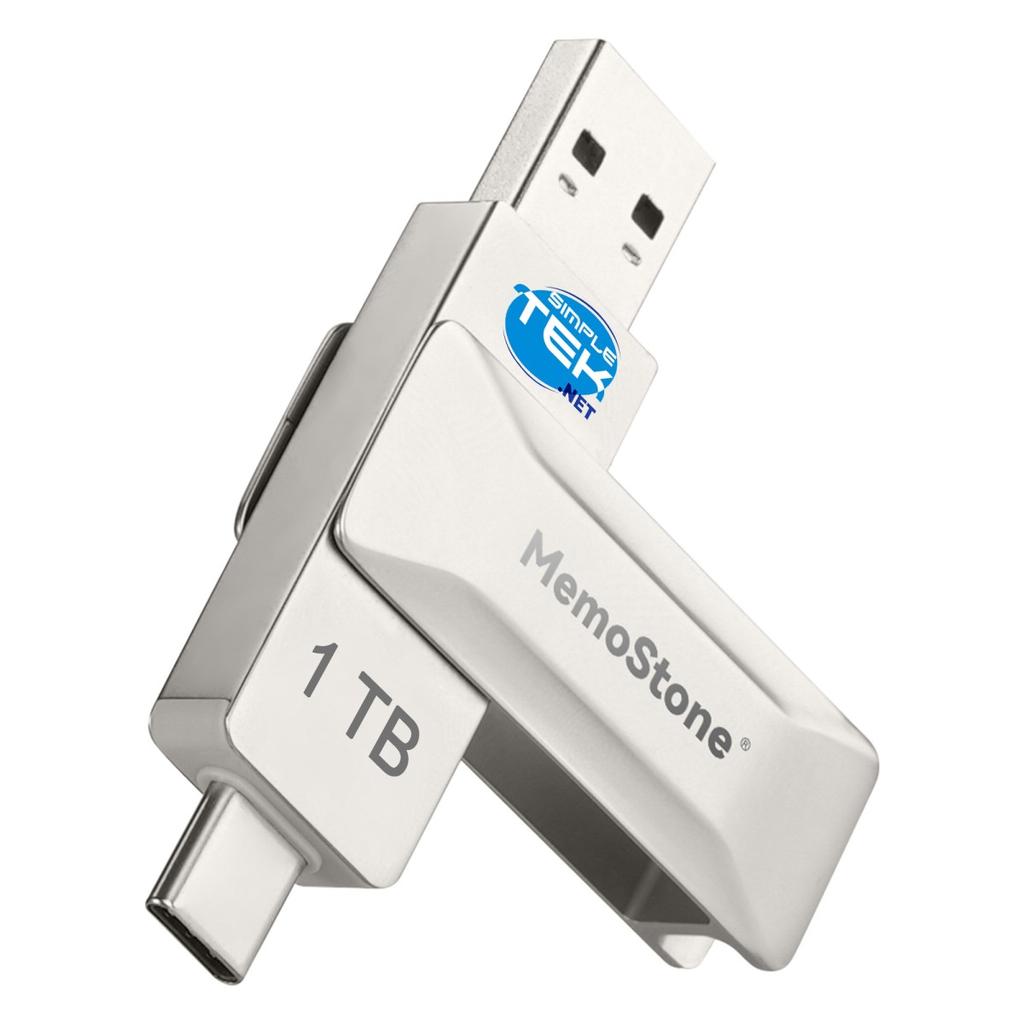 Disque Dur Externe Kingspec Memostone Us1 SSD Pen Drive, 540Mb/S Read - 430Mb/S Write - SSD 1To Usb-A / Usb-C