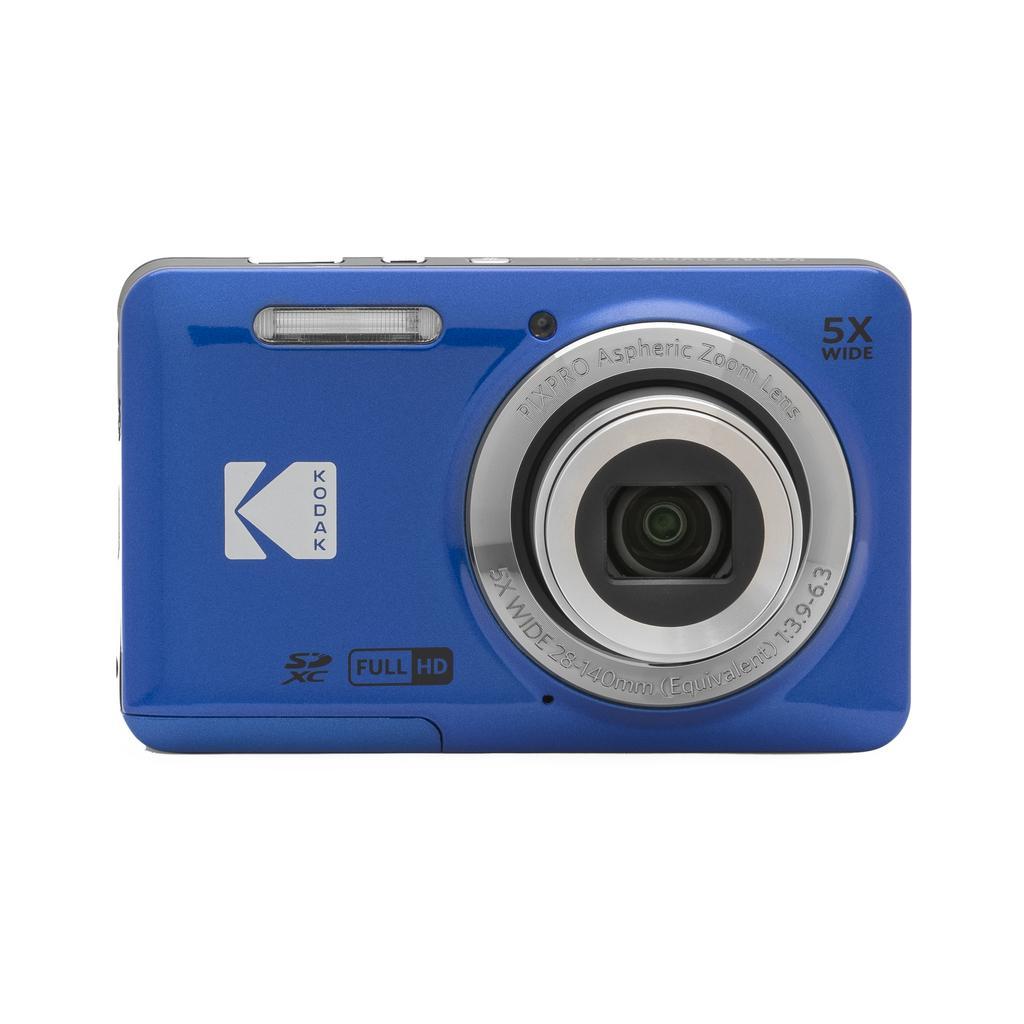Compact Pixpro Fz55 - Bleu + Kodak Zoom Optique 5X 28-140Mm F/2.3 F/2.3