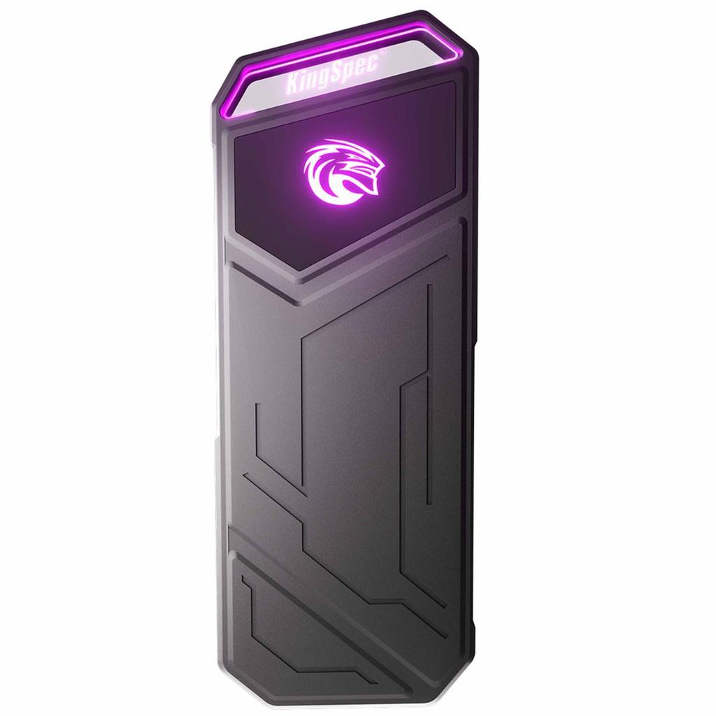 Disque Dur Externe Kingspec Z5 Portable Led Rgb Gaming SSD - SSD 512Go Usb-A 3.2 Gen2X2 (20Gbps)
