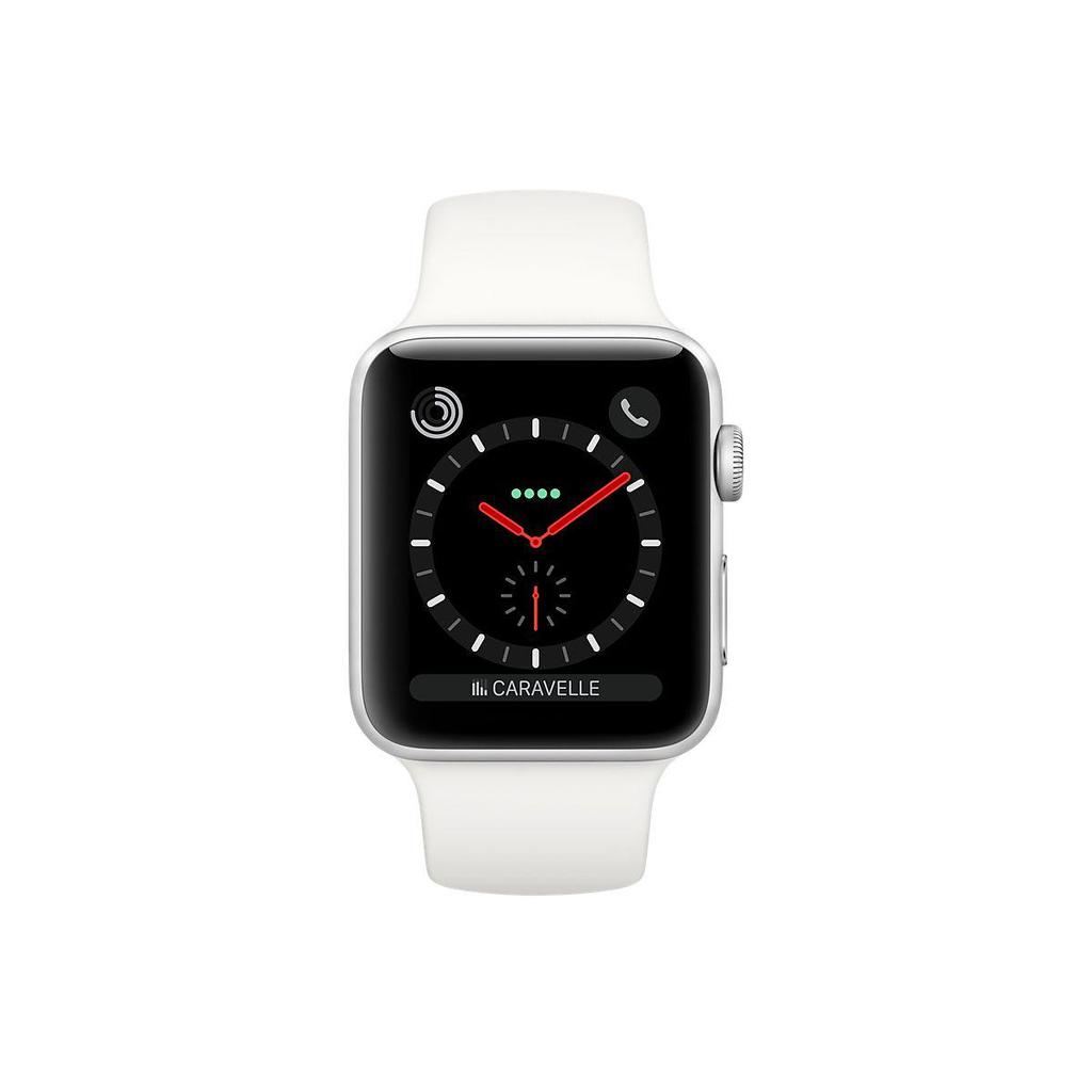 Apple Watch (Series 3) 2017 GPS 42 mm - Alluminio Argento - Sport Bianco