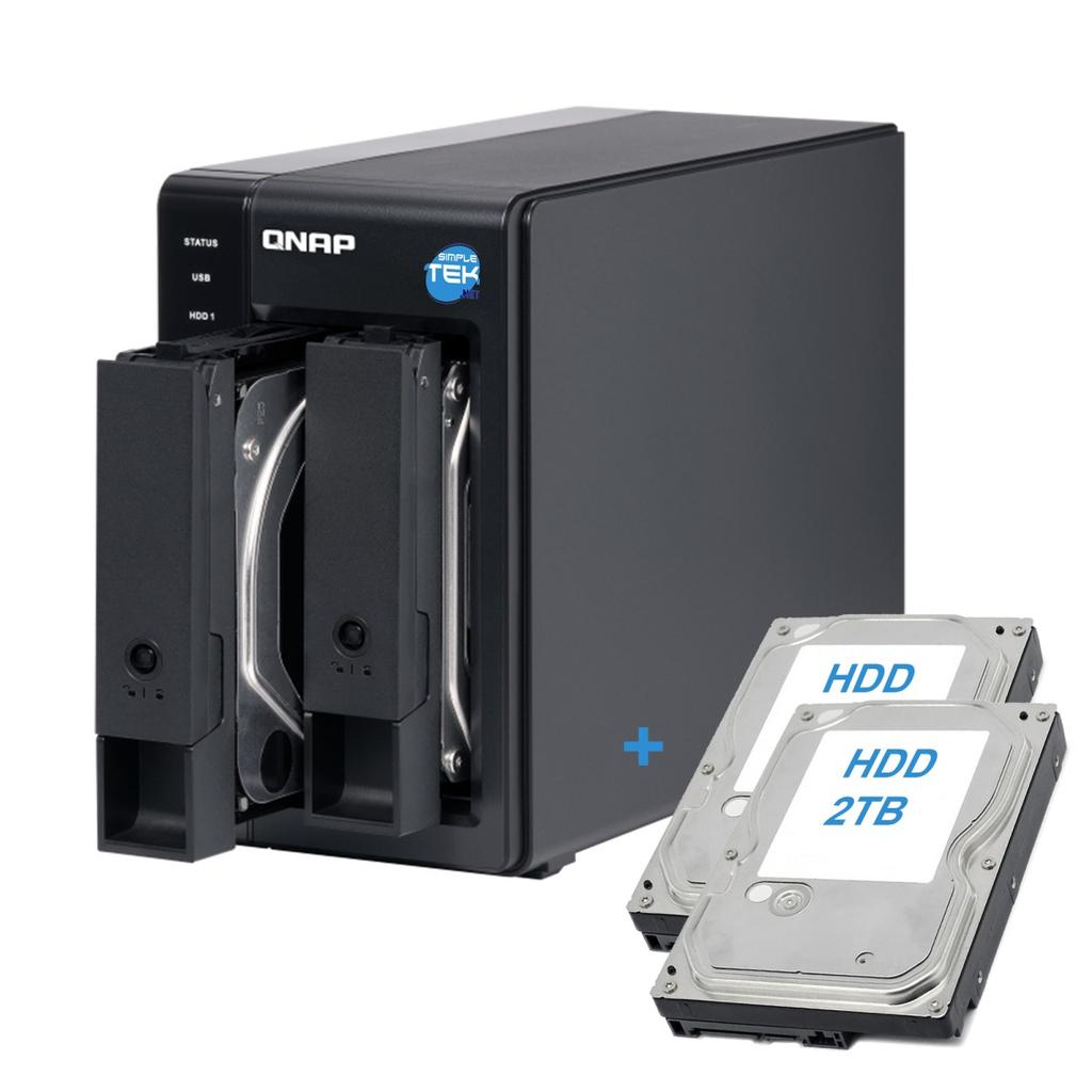 Qnap Tr-002 Das Storage 2-Bay - 4000Gb - 0 Gb Ram Microprocessor With Hardware Raid
