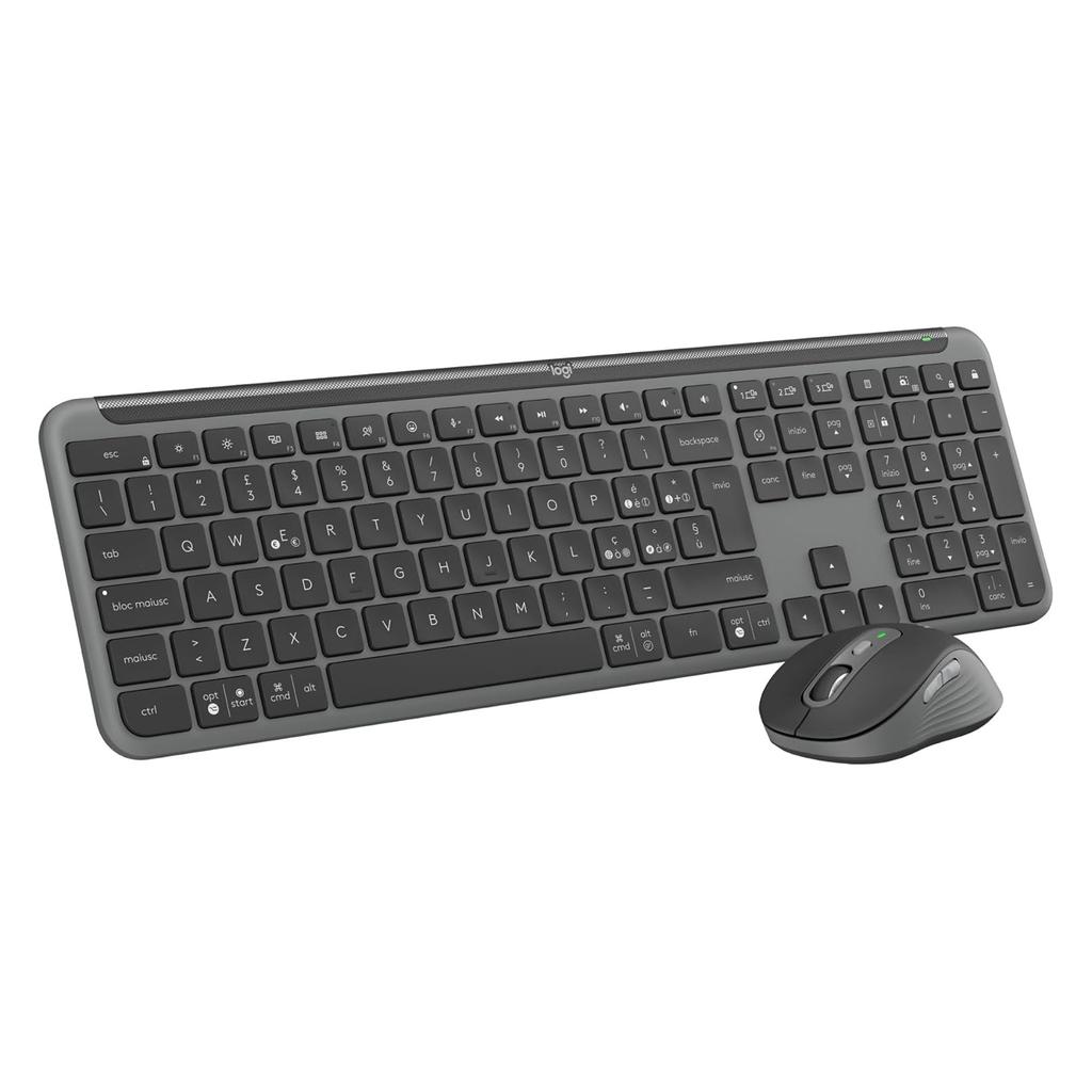 Clavier Logitech Qwerty Italien Sans-Fil Signature Slim Combo