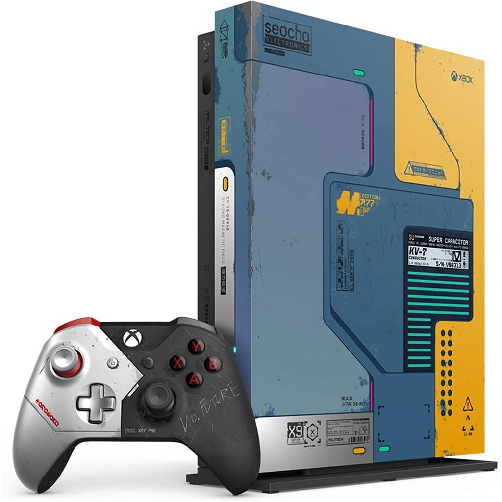 Xbox One X 1000GB - Blauw - Limited edition CyberPunk 2077 +