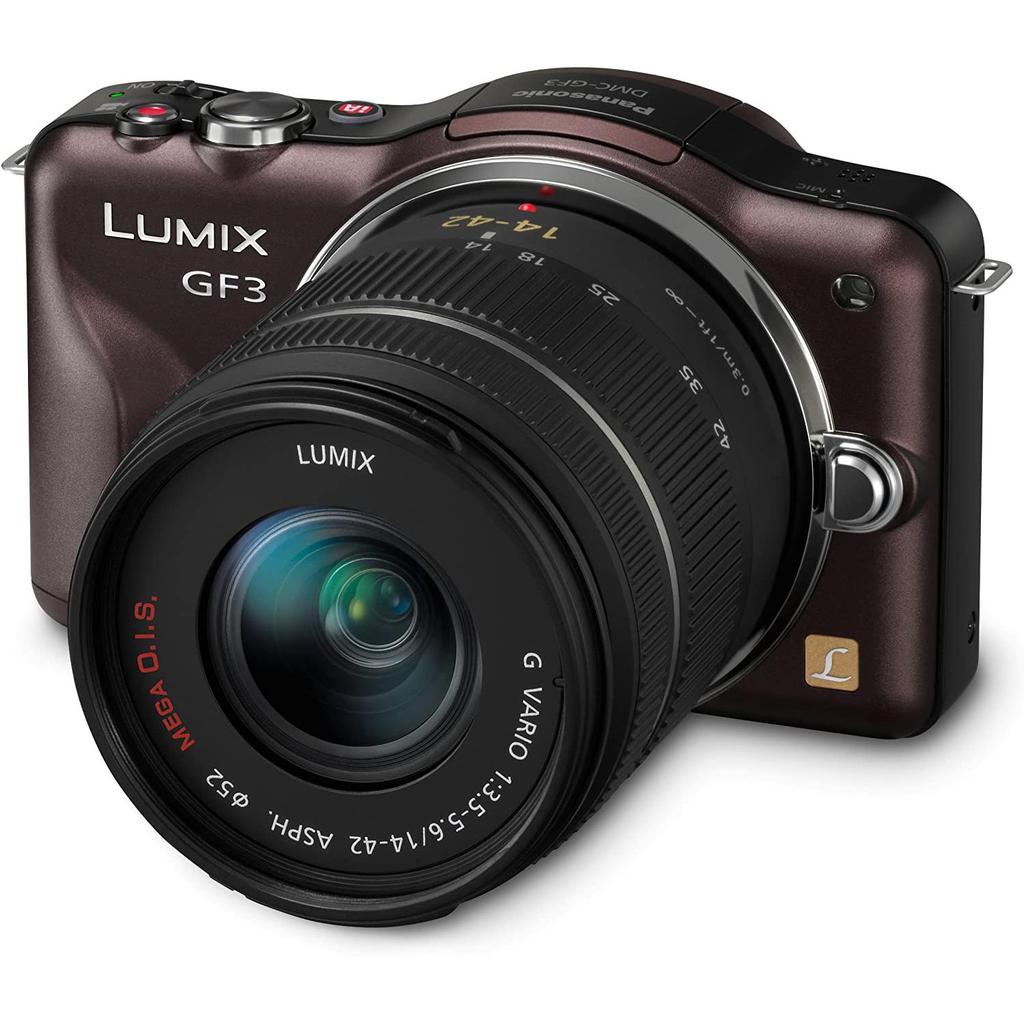 Lumix Dmc-Gf3 - Marron + Panasonic Lumix G Vario 14-42Mm F/3.5-5.6 Asph. Mega O.I.S F/3.5-5.6