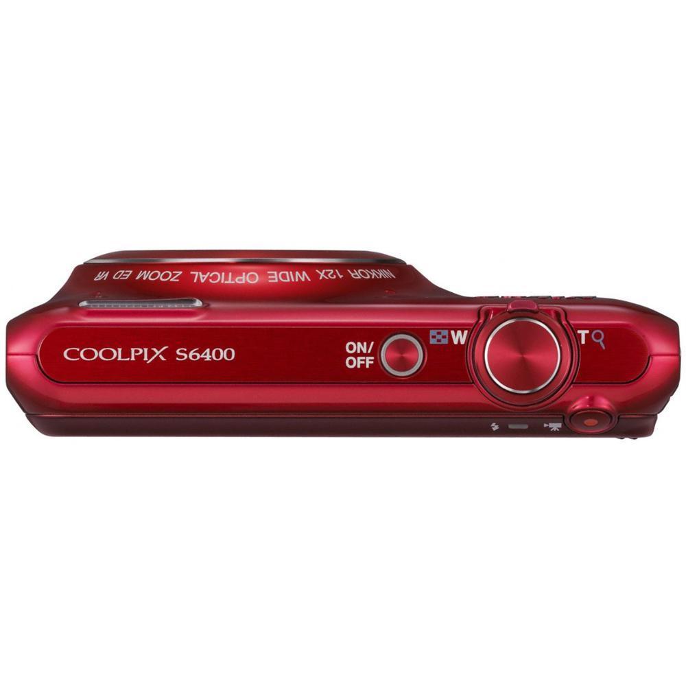 Compacto CoolPix S6500 - Vermelho Nikon Zoom optique 12X 27-95mm f