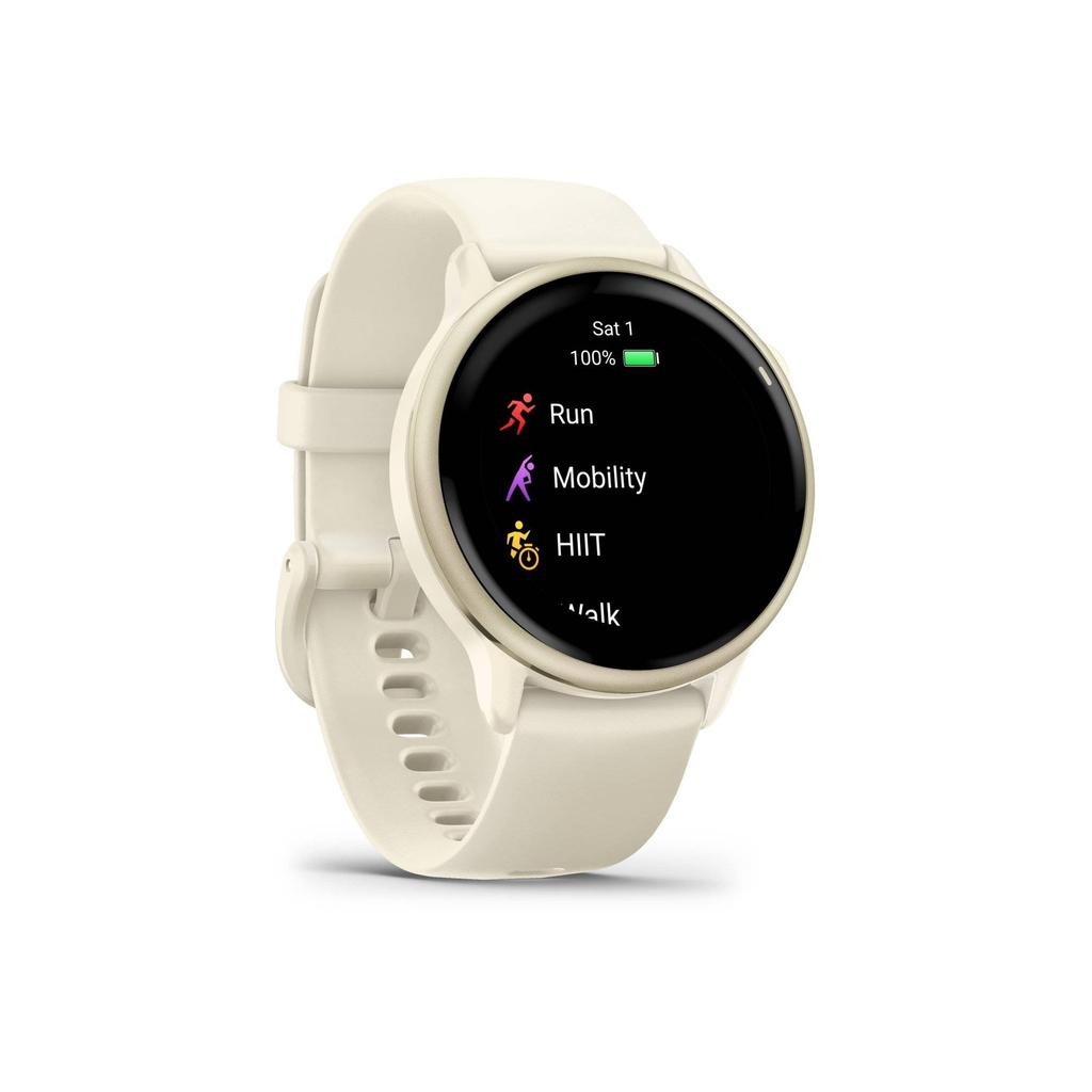 Montre Garmin Cardio GPS Vivoactive 6 - Blanc
