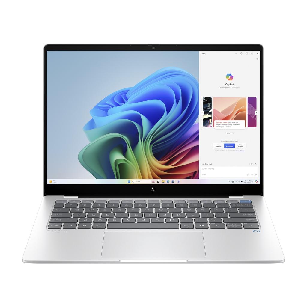 HP Omnibook X 14-Fe1000Nf 14" Snapdragon 3.4 Ghz - SSD 512 Go - 16Go Azerty - Français