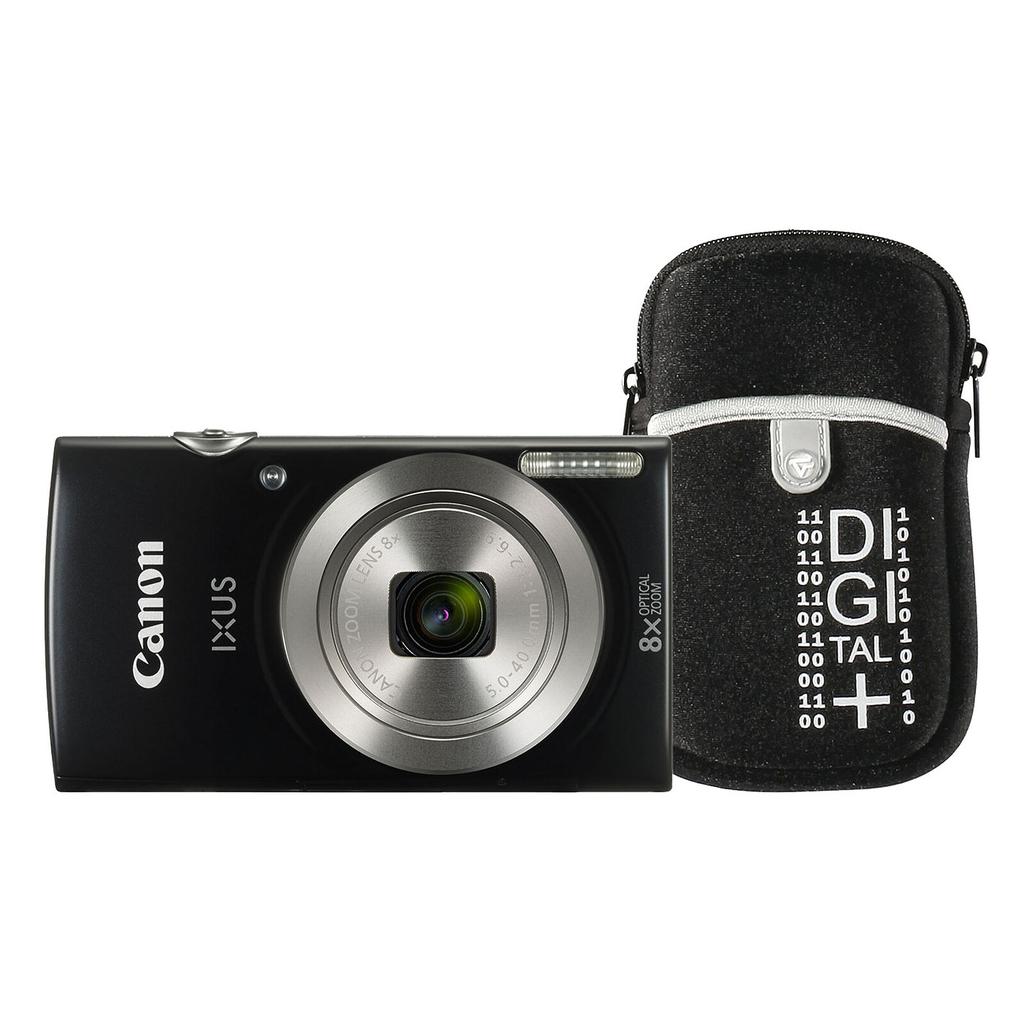 Compact - Canon Ixus 185 - Noir + Canon Zoom Lens 28-224Mm F/3.2-6.9