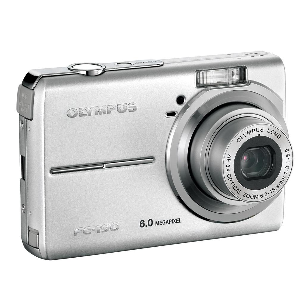 Macchina fotografica compatta FE190 Grigio + Olympus AF 3x optical